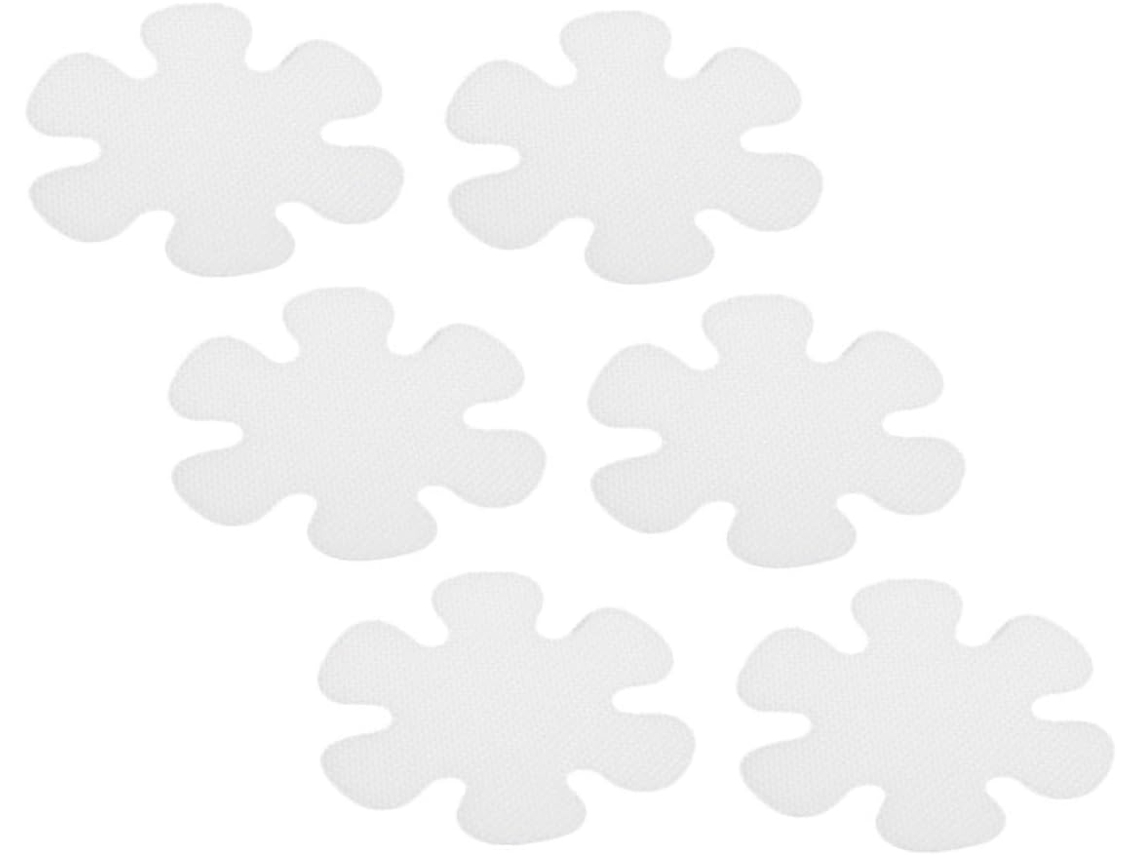 Juego de 12 pegatinas antideslizantes con forma de flor para bañeras infantiles, ideales para el suelo y la bañera. Slowmoose