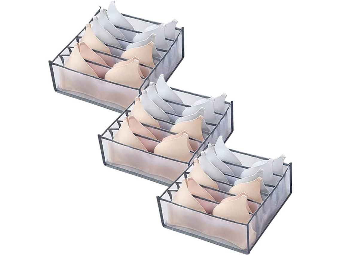 Caja de almacenamiento de ropa de armario, organizador de ropa interior, organizador de sujetadores