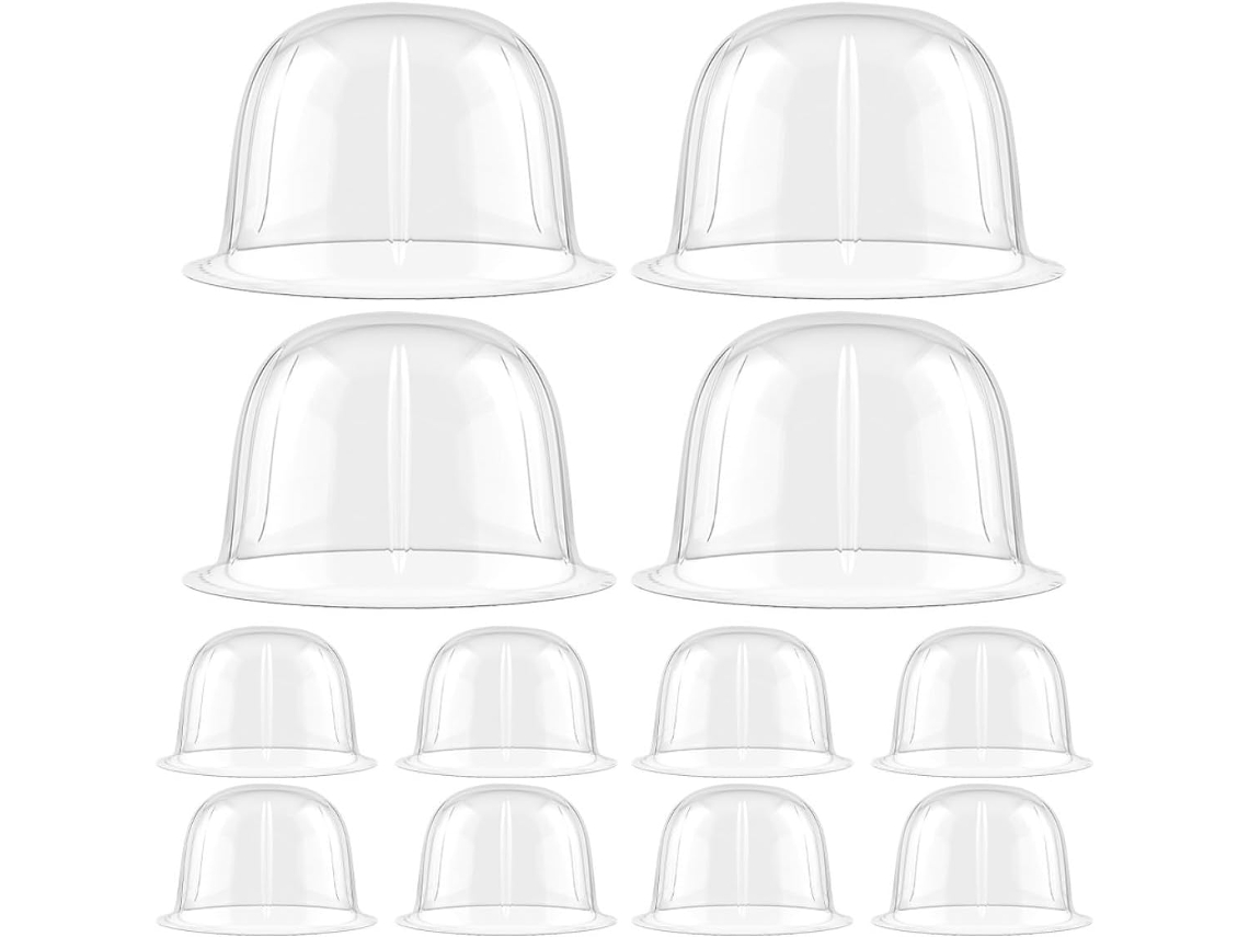 Soportes Internos Plástico Transparente Gorras Insertos Sombreros Sombrerería Doméstico 12 Piezas Uso