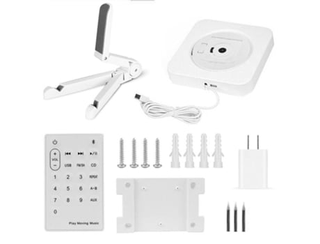 Lector de Cd SLOWMOOSE de Parede Boombox de Áudio Portátil sin Cables(Nós)