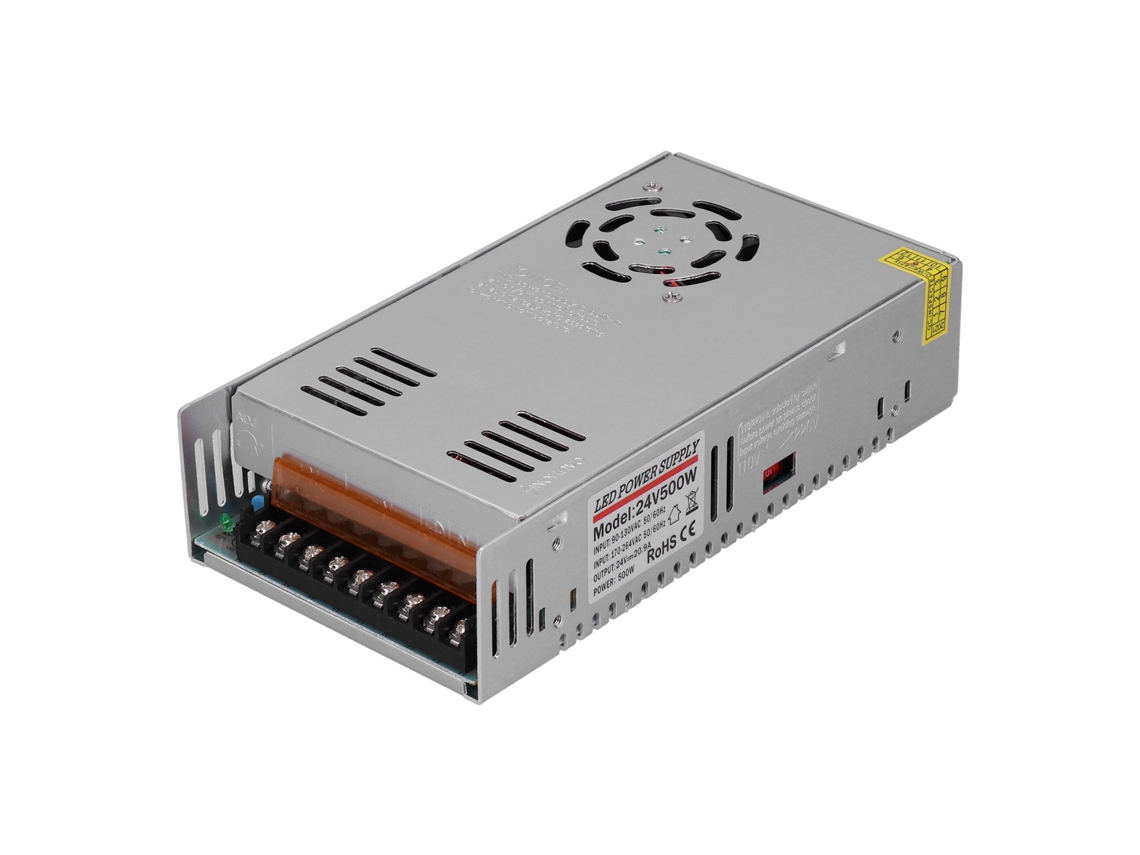 Fuente de alimentación conmutada regulada YY 500 de 24 V, 20,9 A y 500 W para armario de control PLC de automatización industrial