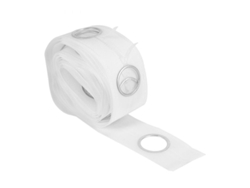 2026-6100-cinta De Cortina Ojal 5m Con 40 Anillos 42mm Interior 52mm Exterior Blanco Polipropileno Blanco