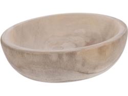 Bandeja Redonda De Madera De Paulownia De 24 X 7,5 Cm, Organizador De Joyas Para Pendientes.
