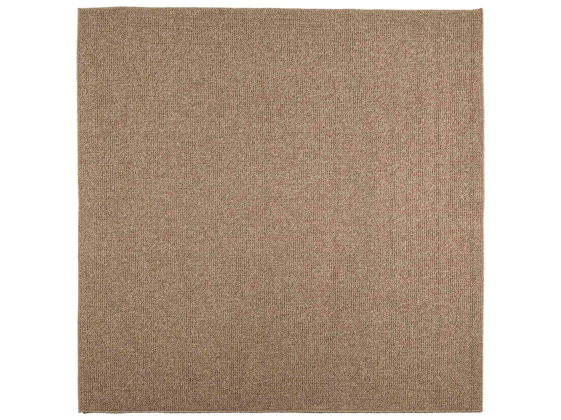 Alfombras De Área Cuadrado Agira Natural 240 X 240 Cm Poliéster