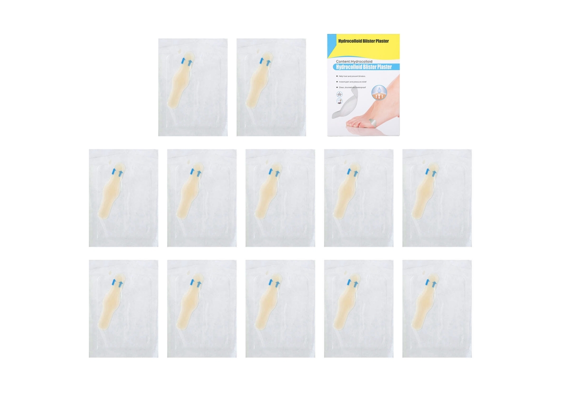 12 parches de gel para el talón para aliviar ampollas y proteger los pies.