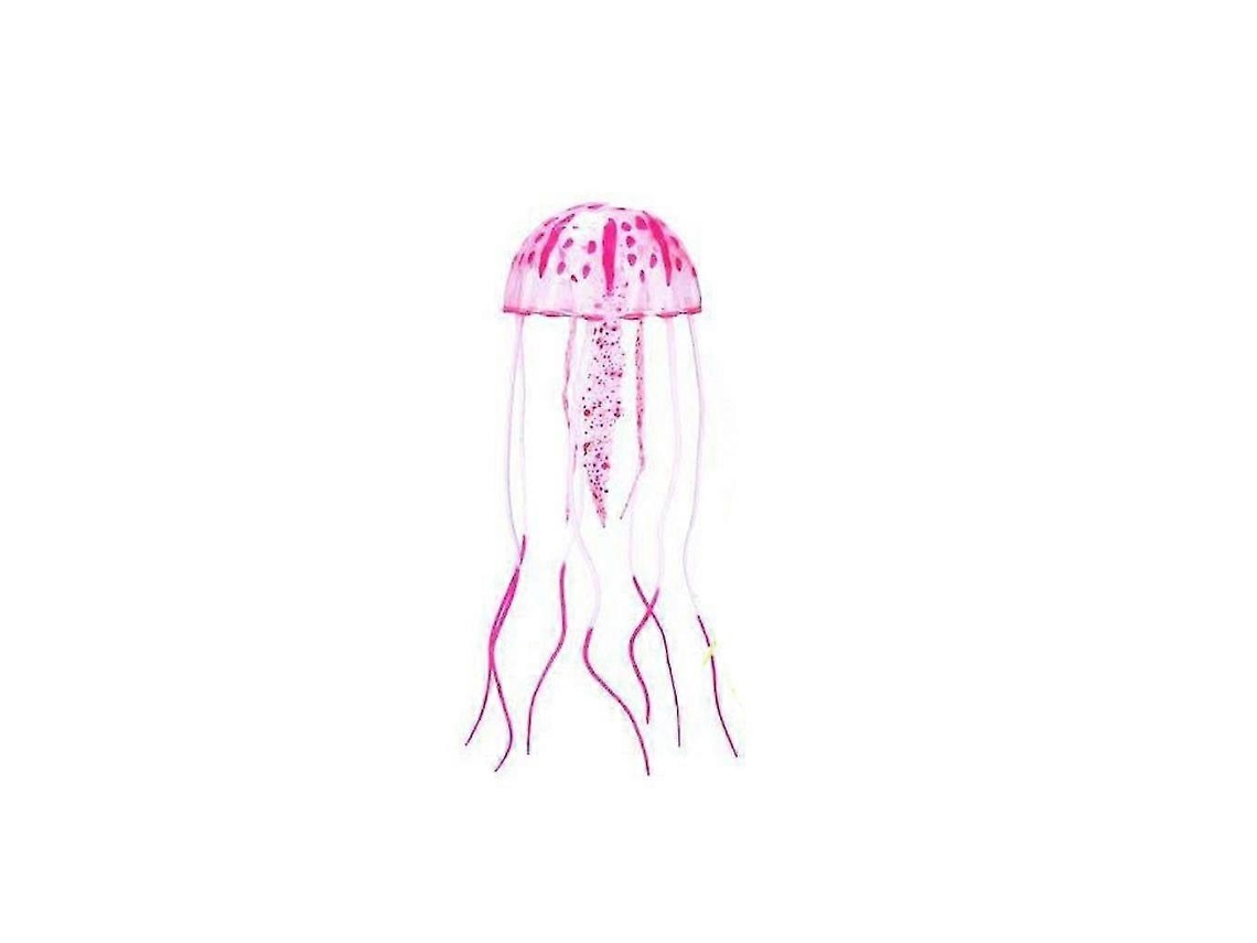 Acuario con adorno de medusa artificial fluorescente y brillante Rosewell