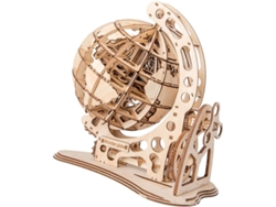 Adorno Creativo De Madera 3d Para Armar, Decoración Artesanal Diy, Material Natural, Forma De Globo Terráqueo.