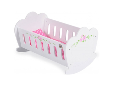Camas MONI para Muñeca con Ropa de Cama en Madera (Edad Mínima Recomendada: 36 meses)