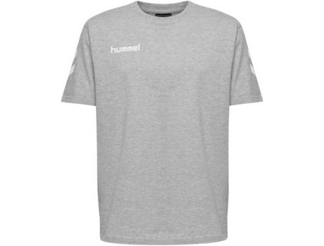 Camiseta de Hombre para Fútbol HUMMEL Go Algodón Gris (6)