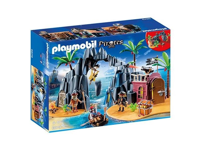 PLAYMOBIL Pirates: Isla del tesoro pirata - 6679 (Edad Mínima: 4)