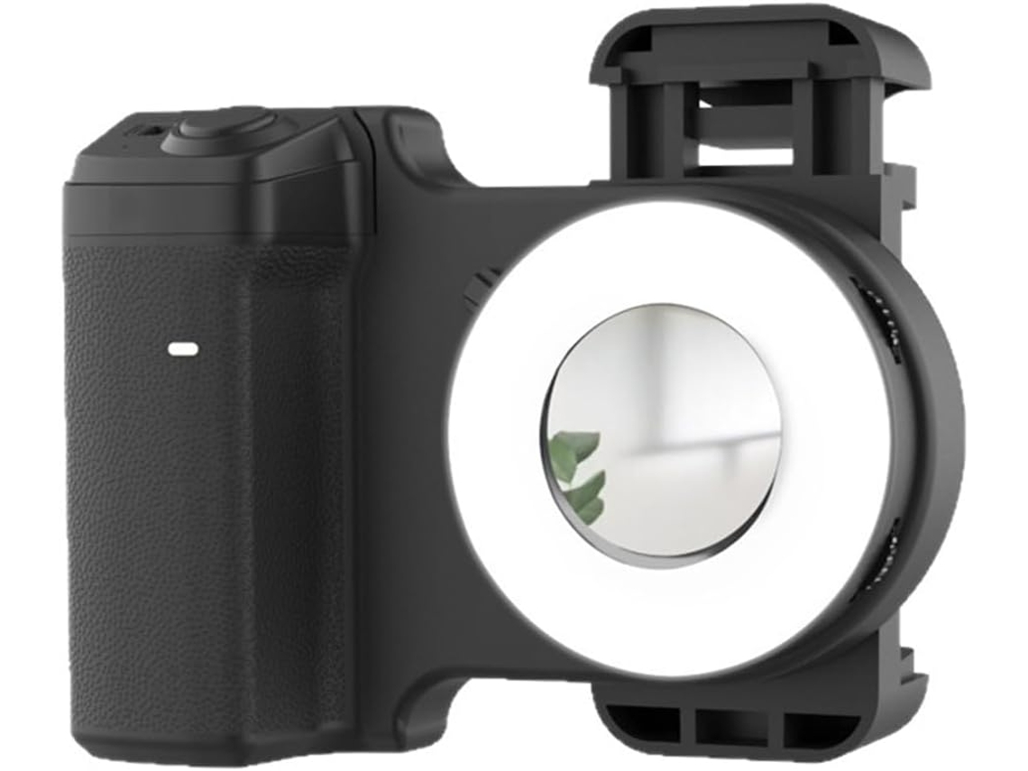 Soporte Para Selfies Para Smartphone, Antivibración, Luz De Relleno, Agarre De Mano, Portafotos