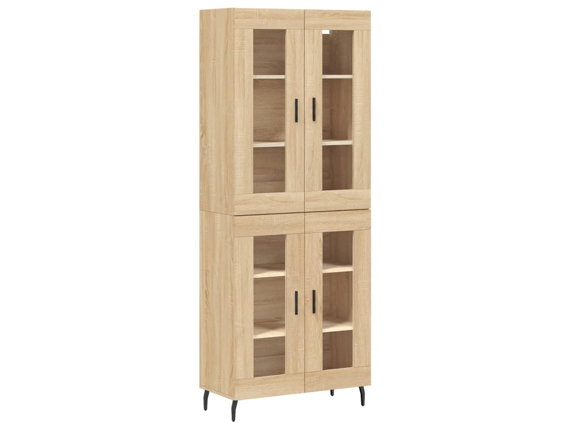 Maison Exclusive - Aparador Alto Madera Contrachapada Color Roble 69,5x34x180 Cm