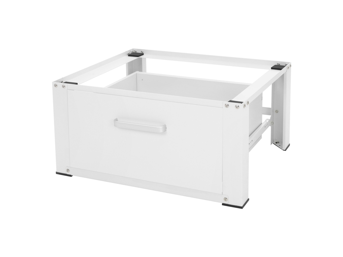 Unión Lavadoras ML-DESIGN com Gaveta 63X54 Cm White Steel