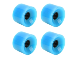 4 Ruedas De Pu 78a Para Patinete Con Agarre Fuerte, Duraderas, Sin Riesgo De Rotura, Color Azul.