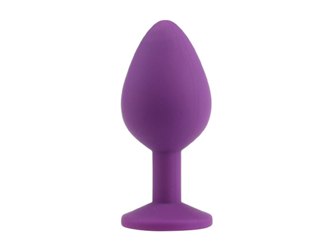Tapón Anal De Silicona Para Adultos Con Perlas De Tracción Juguete Sexual Morado