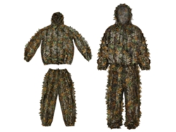 Roupa Ghillie para Casa e Crianças Camuflagem 3D Folha Leve Respirável para Caça Tiro Observação de Pássaros