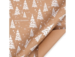 Papel de regalo navideño Eifson, 4 hojas, ideal para las fiestas de invierno, 70 x 50 cm (12 unidades)