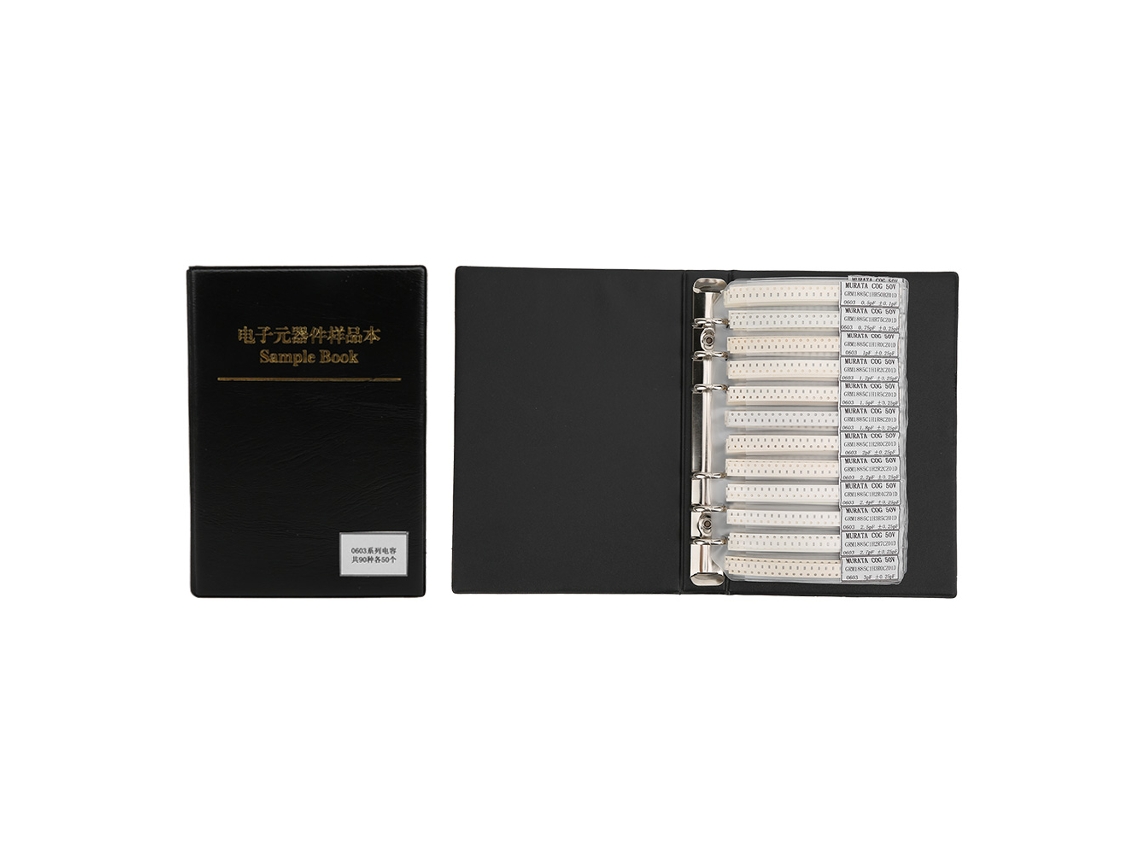 Kit De Condensadores Serie 0603 Con 90 Valores. Catálogo De Muestras De Componentes Electrónicos.