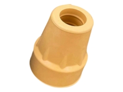 Almohadilla inferior de goma ligera para bastones de trekking plegables, aumenta la estabilidad, color amarillo