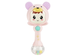 Bonito Sonajero Electrónico Musical Con Forma De Dibujos Animados Para Bebés, Con Luz Y Sonido - Rosa