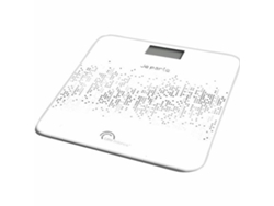 Báscula Digital de Baño Little Balance Talking Voice Negro Blanco Cristal Templado 180 kg
