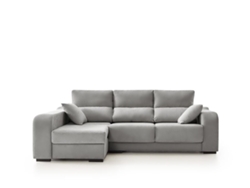Chaiselongue Zafiro 3 Plazas Tela Izquierda Color Gris