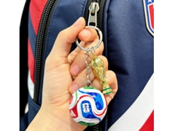 Llavero con forma de balón del Mundial 2026 + trofeo - Miniatura oficial, ¡el regalo perfecto para los aficionados al fútbol!