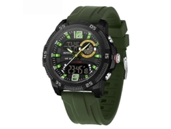 Reloj electrónico Sanda 3372 con cronógrafo y alarma, con doble pantalla, resistente al agua y luminoso, ideal para deportes al aire libre Hengrongshen