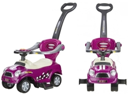 Coupé manual con asa para padres, morado, B.active