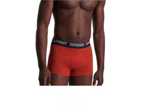 Juego de 3 Boxers para Hombre SUPERDRY (Algodón - XXL - Negro)