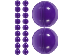 Bolas De Rifa Huecas, 20 Unidades, 4 Cm, Color Morado, Plástico Abatible
