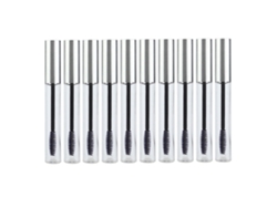 10 Frascos Vacíos Para Aceite De Crecimiento De Pestañas Y Rímel Con Brocha De Alta Calidad De 12 Ml.
