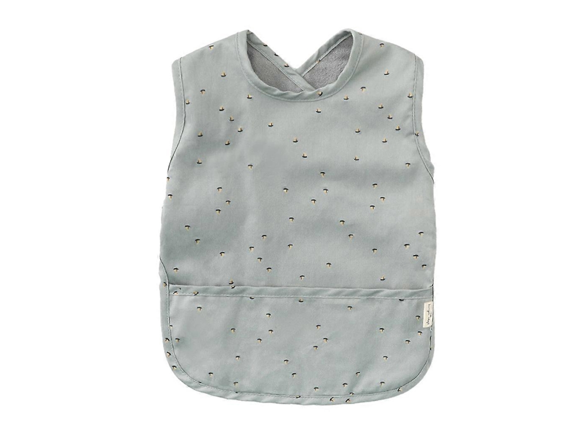 Babero para bebé, paño para eructar con bolsillo, sin mangas, impermeable, delantal lavable, delantal para bebés, babero para comer