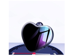 Grabadora de voz espía, pequeña grabadora de audio oculta con auriculares, mini dictáfono, llavero grabador Yizhood (negro)