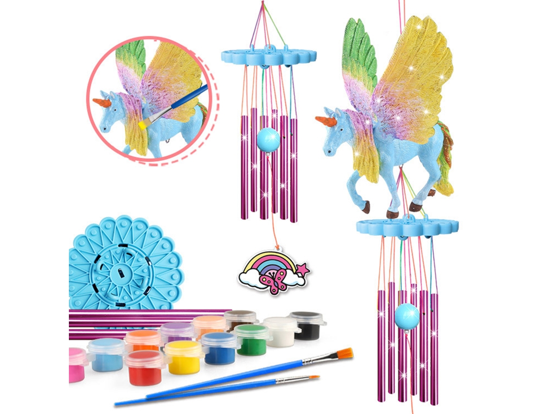 2026yncm-kit De Campanas De Viento Para Niños Hacer Tu Propia Campana De Viento Manualidades Coloridas
