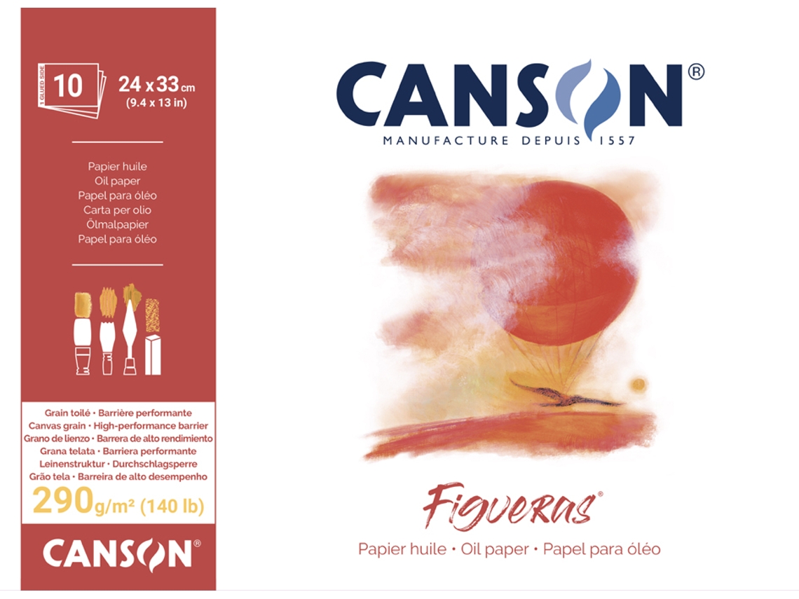 Bloc de Papel de Dibujo CANSON Figueras 210 X 297 Mm 290 G/M²