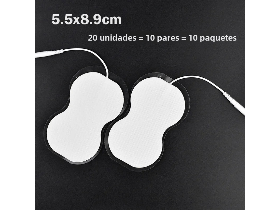 (20 Piezas, 5,5 X 8,9 Cm) Parche De Electrodos Tens Ems Parche De Gel