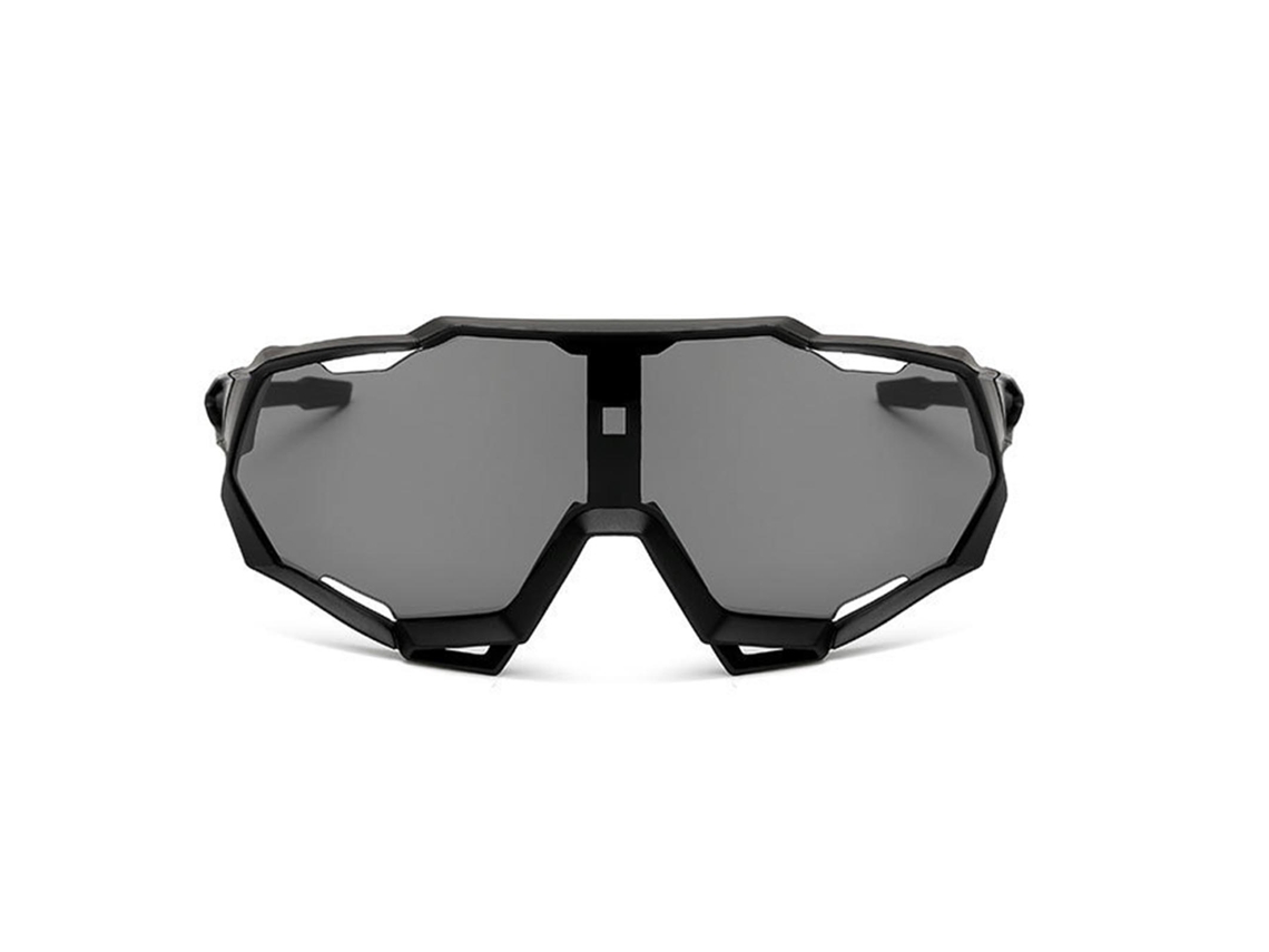 Gafas de ciclismo de policarbonato con montura grande, resistentes a impactos, con protección UV, accesorios para ciclismo al aire libre | Sin marca