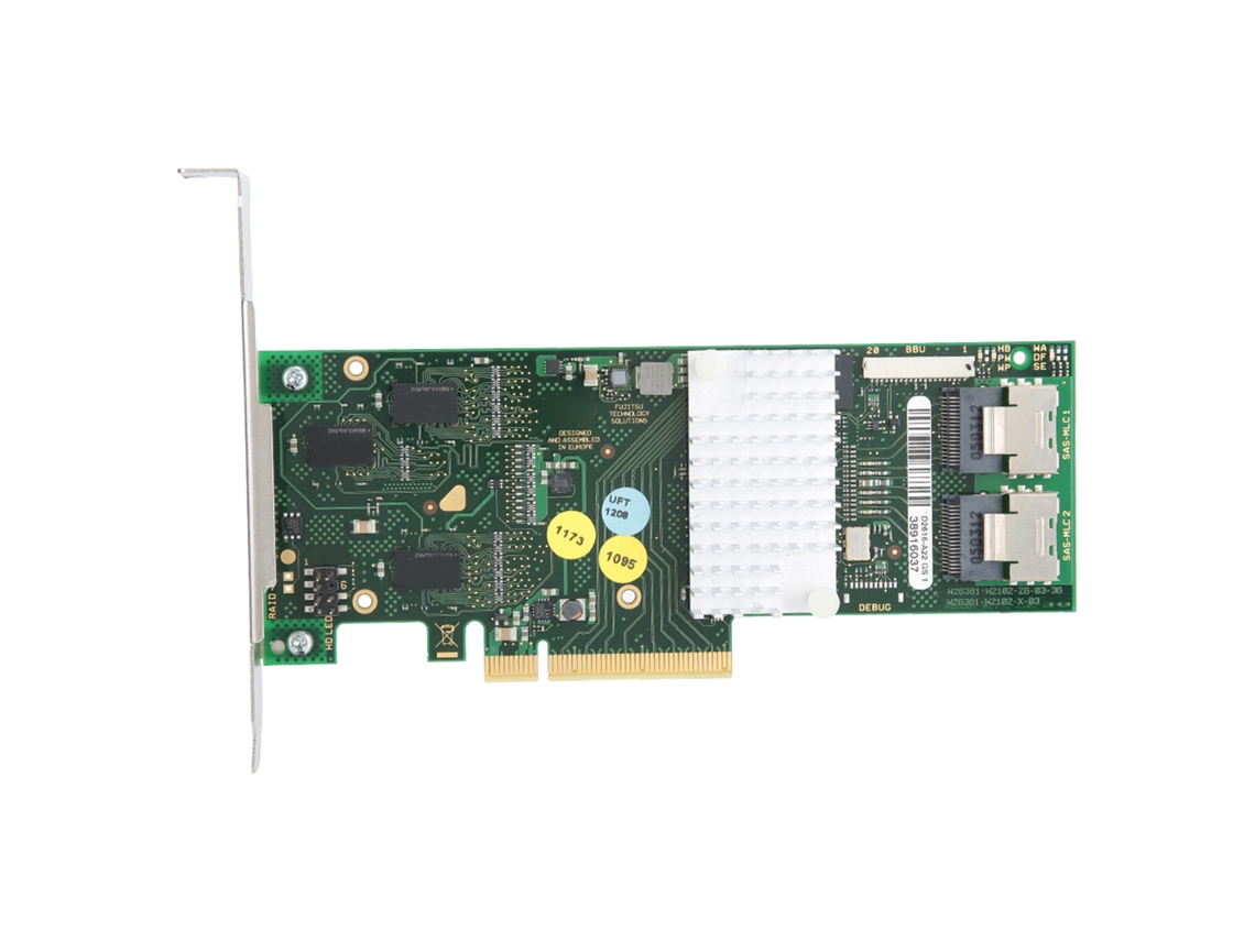 Tarjeta De Controlador De Arreglo Raid Sas Sata Fujitsu D2616 Lsi 2108 6gbs 512m Cache