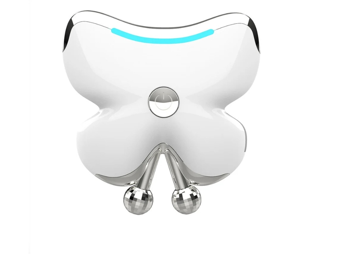 Guaxá Facial Microcorriente Herramienta Masajeadora Facial Herramienta Masajeadora Facial Masajeador Facial Blanco Y Plata Yizhood