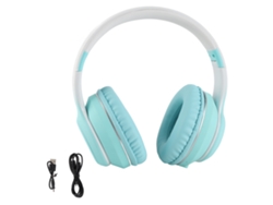 Auriculares Inalámbricos Bluetooth Con Cancelación De Ruido Y Graves Potentes, Plegables, Color Verde Degradado Con Luz.