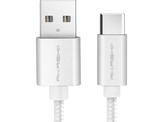 Cable USB-C AKASHI DATA-AKA-WH-USBC