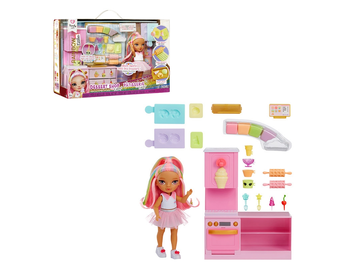 Pequeña tienda de postres con juego Kandy Rainbow High