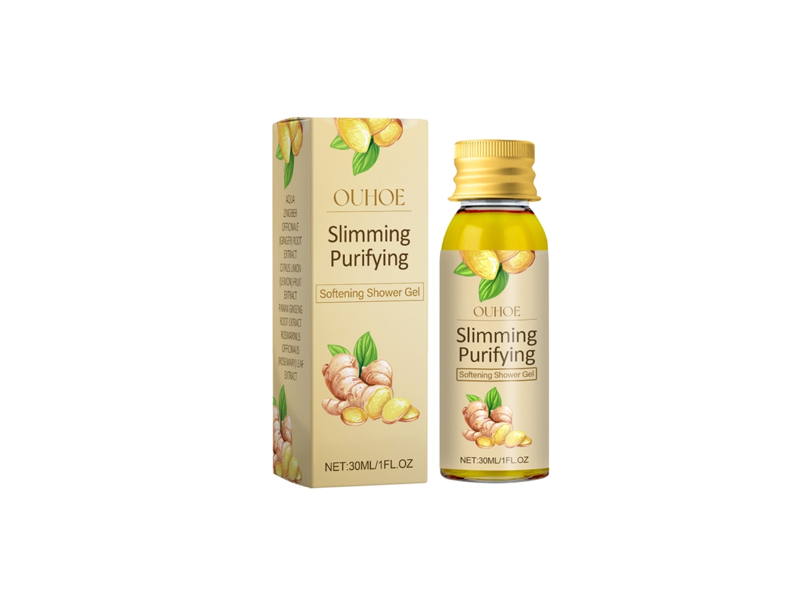 El gel de ducha Ouhoe Ginger limpia e hidrata la piel.
