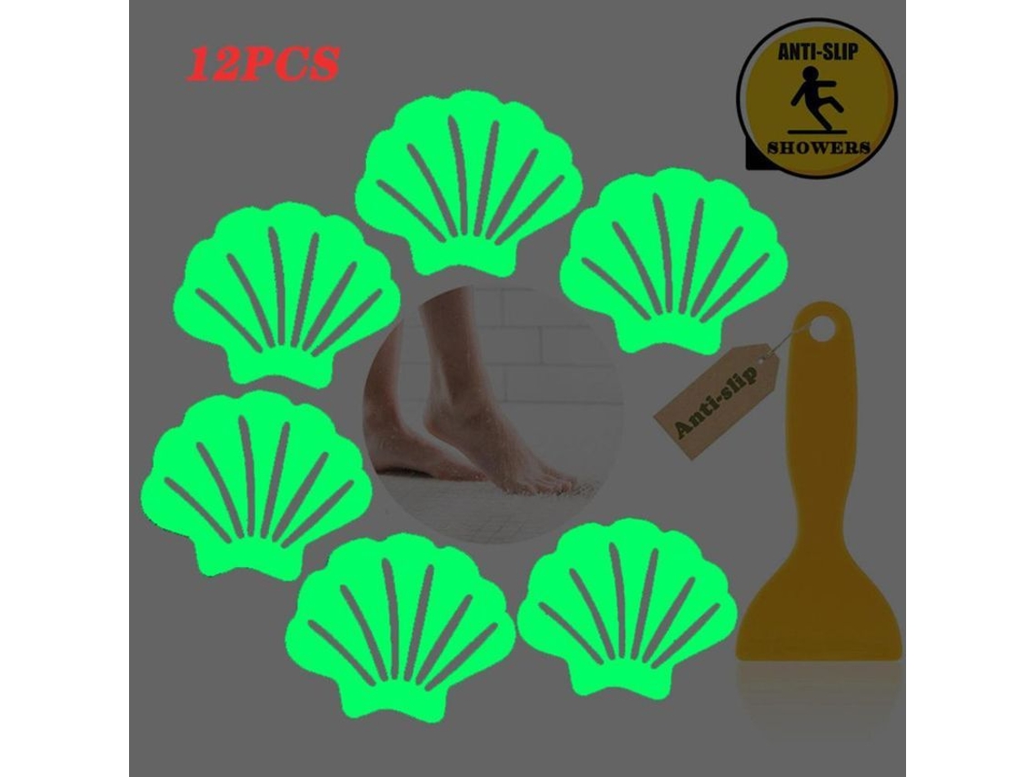 12 Pegatinas Antideslizantes Para Bañera Con Diseño De Huellas De Animales: Tracción Segura Para Bañeras Y Duchas.