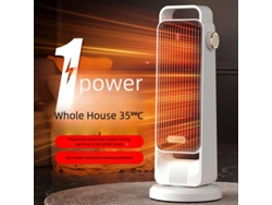 Calefactor eléctrico de sobremesa con ventilador, 1200 W/2000 W, oscilante, 90°, MDUG