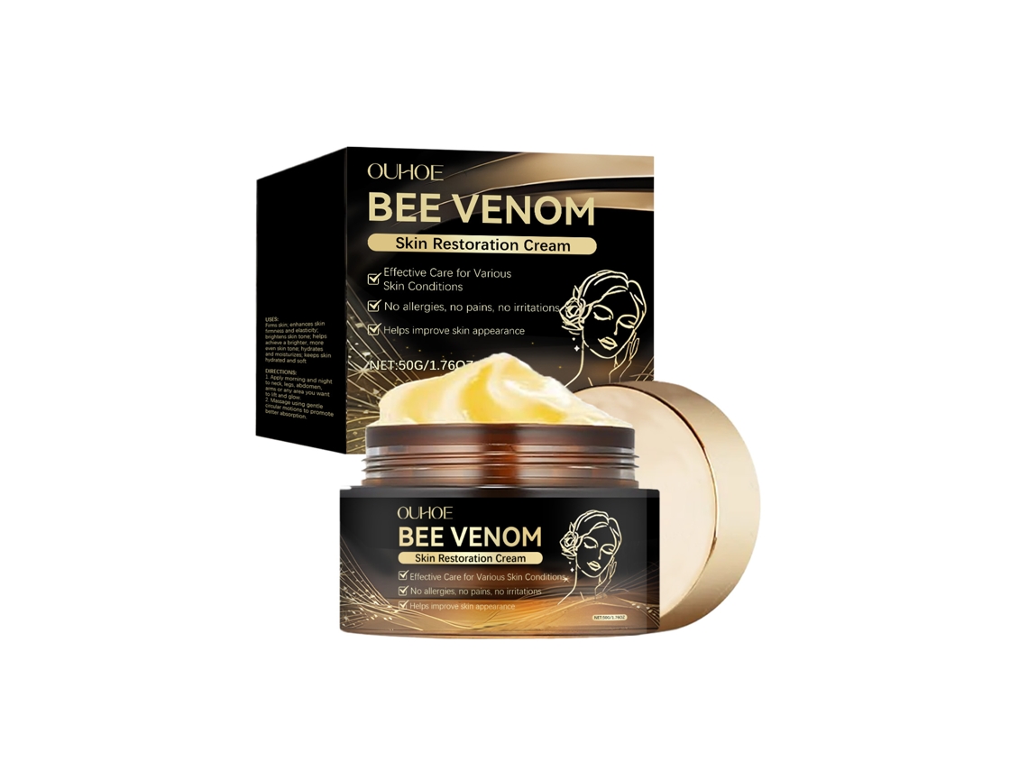 Crema para el cuidado de la piel con veneno de abeja