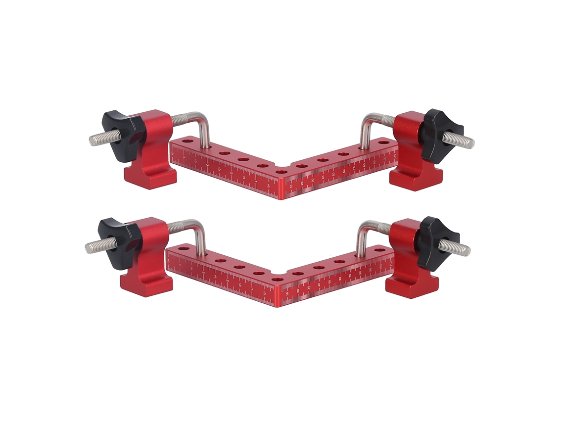 2 Conjuntos De Ângulo Retângulo 90° Para Carpintaria Aparador De Fixação De Junção Acessórios 120mm