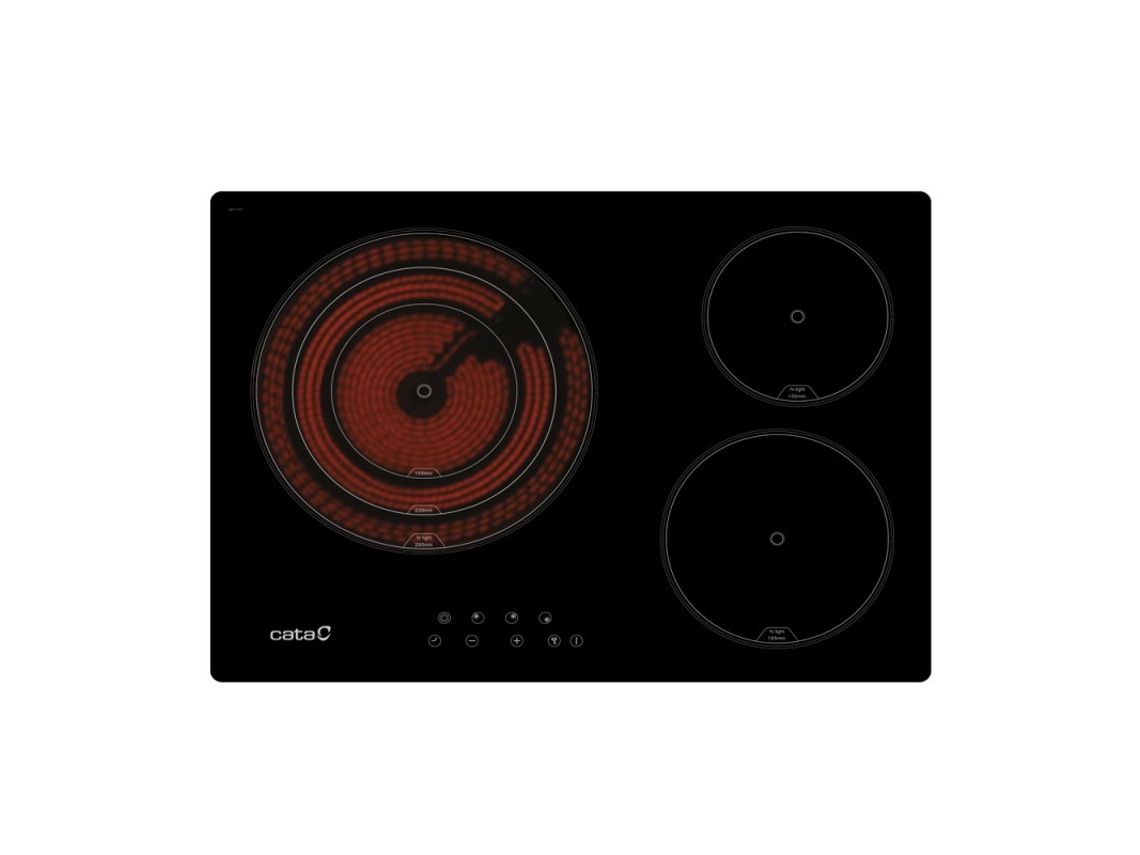 Placa de Vitrocerámica CATA TT 5003/G (Elétrica - 55 cm - Negro)