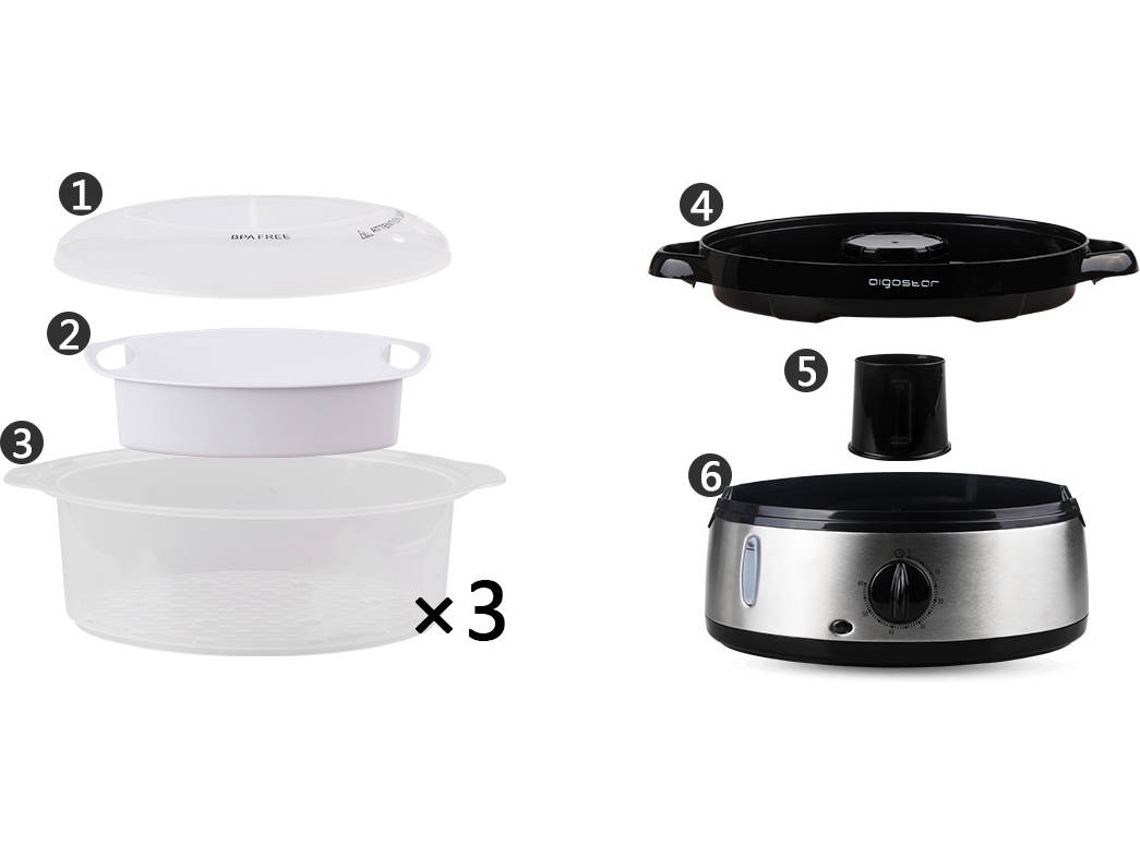 Vaporera AIGOSTAR Fitfoodie 300005INA (800 W)